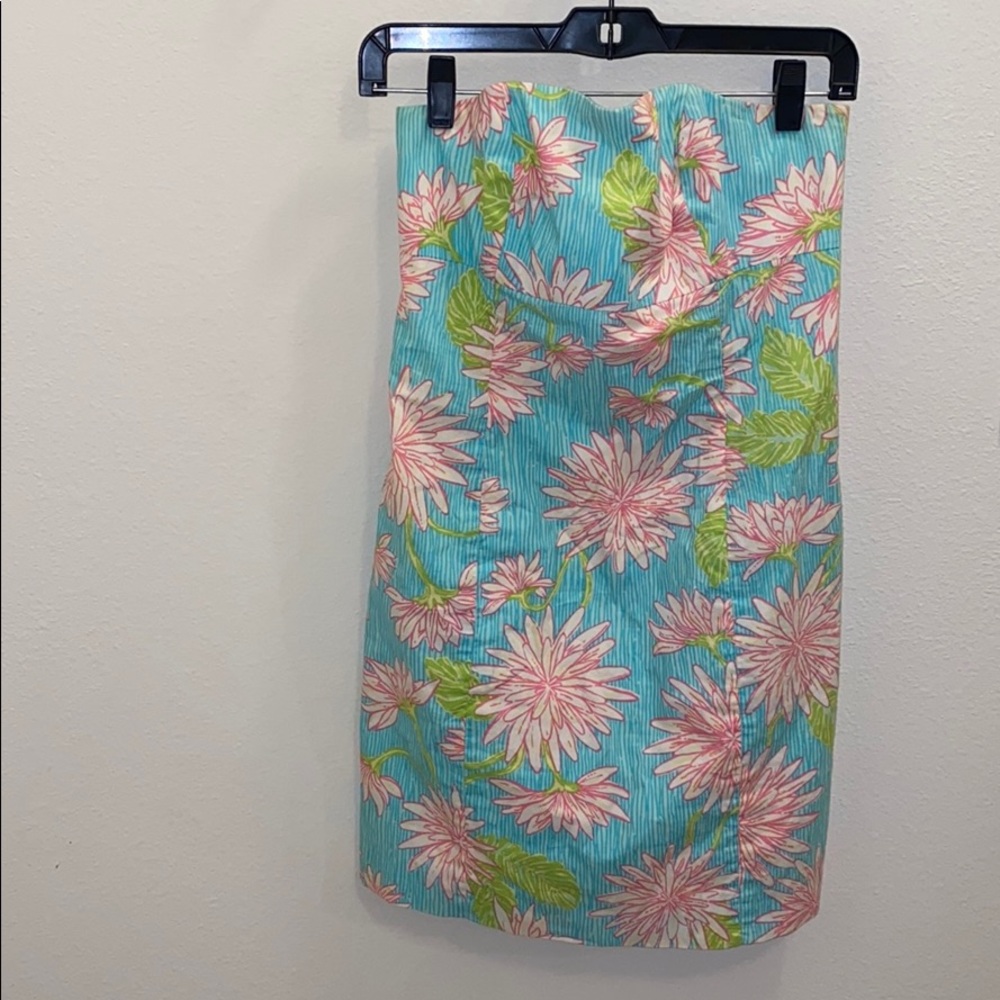 Strapless lily dress